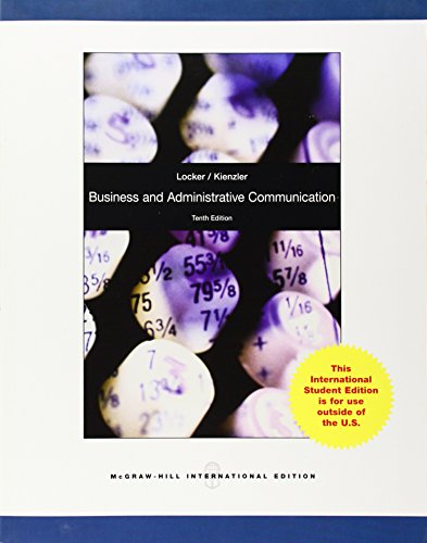 Stock image for Business and Administrative Communication for sale by Better World Books