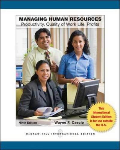 Imagen de archivo de Managing Human Resources a la venta por Wonder Book