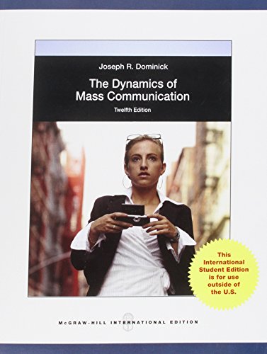 Stock image for Dynamics of Mass Communication : Media in Transition for sale by Better World Books Ltd