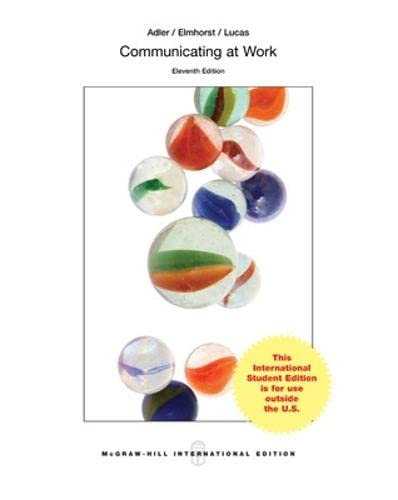 9780071318464: Communicating at Work: Strategies for Success in Business and the Professions