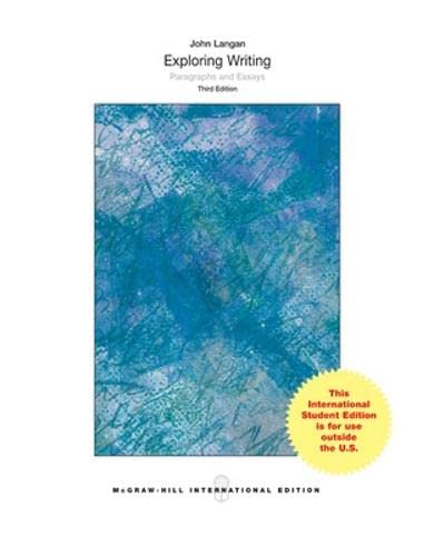 9780071318624: Exploring Writing: Paragraphs and Essays