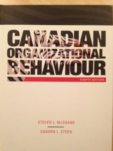 Beispielbild fr Canadian Organizational Behaviour with Connect Access Card zum Verkauf von GF Books, Inc.