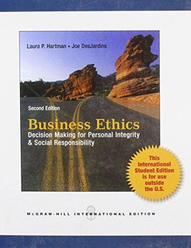 9780071323819: Business Ethics: Decision-making for Personal Integrity and Social Responsibility