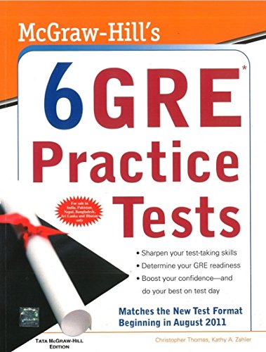 9780071332521: McGraw-Hill's 6 GRE Practice Tests