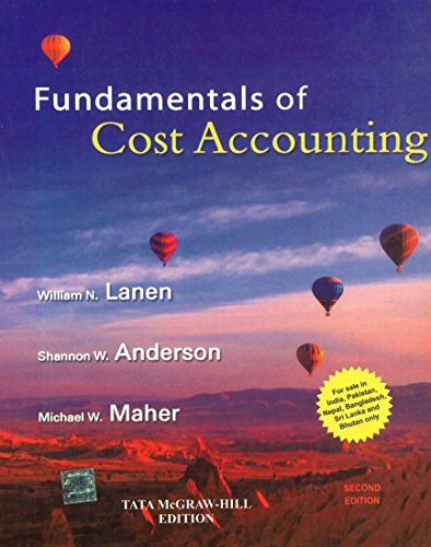 Beispielbild fr Fundamentals of Cost Accounting-S. G. 2ND EDITION zum Verkauf von dsmbooks