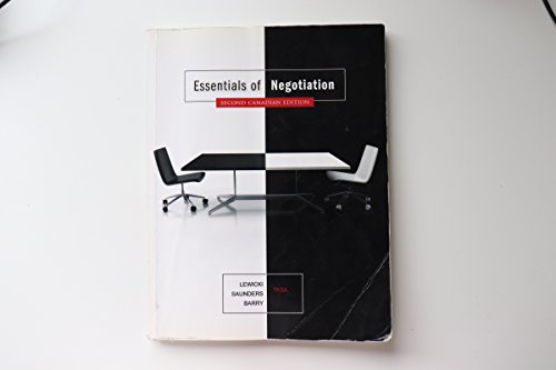 Imagen de archivo de Essentials of Negotiation a la venta por SecondSale