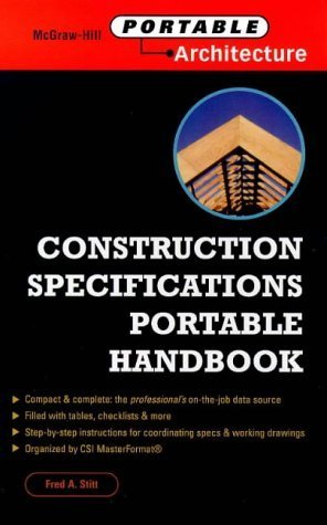 Stock image for Construction Specifications Portable Handbook for sale by HPB-Red