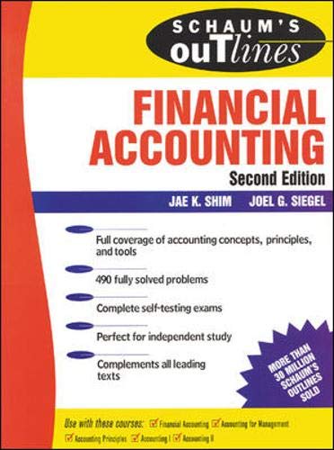 Beispielbild fr Schaum's Outline of Financial Accounting 2 Ed. zum Verkauf von ThriftBooks-Atlanta