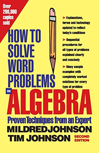 9780071343077: How to Solve Word Problems in Algebra, (Proven Techniques from an Expert): A Solved Problem Approach (How to Solve Word Problems Series)