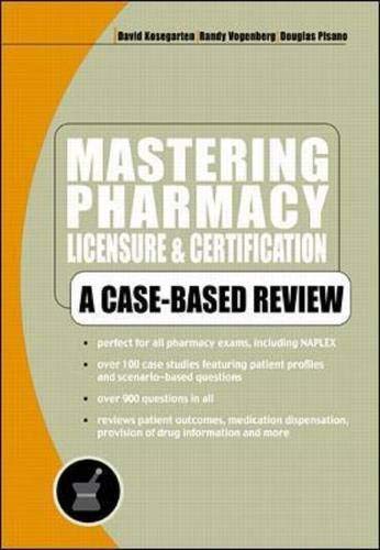 9780071345385: Mastering Pharmacy Licensure & Certification