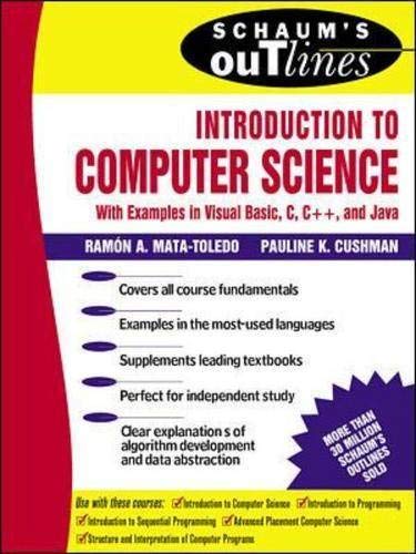 Stock image for Schaum's Outline of Introduction to Computer Science for sale by BooksRun
