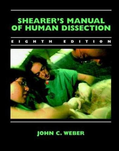 Beispielbild fr Shearer's Manual of Human Dissection zum Verkauf von Books From California