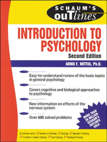 Imagen de archivo de Schaums Outline of Introduction to Psychology a la venta por Bulk Book Warehouse