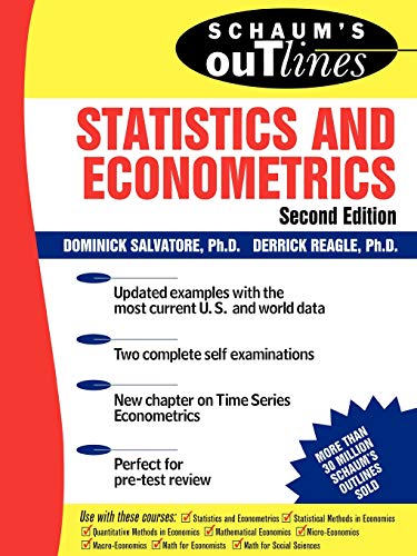 Beispielbild fr Schaum's Outline of Statistics and Econometrics zum Verkauf von Better World Books