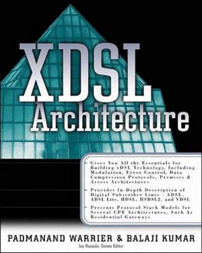 Beispielbild fr Xdsl Architecture zum Verkauf von Ammareal