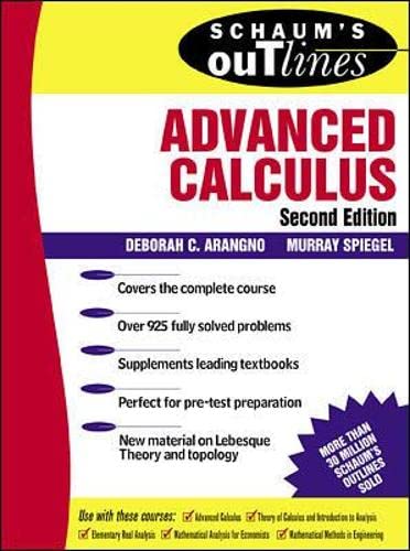 9780071350198: Schaum's Outline of Advanced Calculus (Schaum's Outline S.)