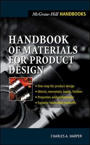 Beispielbild fr Handbook of Materials for Product Design zum Verkauf von HPB-Red