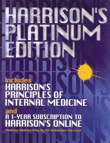 Imagen de archivo de Harrison's Platinum Edition (14th Ed.) Includes Harrison's Principles of Internal Medicine. a la venta por Reader's Corner, Inc.