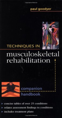 Beispielbild fr Techniques in Musculoskeletal Rehabilitation: Companion Handbook zum Verkauf von HPB-Red