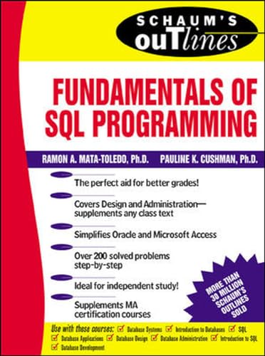 Stock image for Schaum's Outline of Fundamentals of SQL Programming for sale by BooksRun