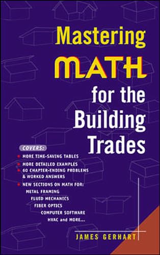 Beispielbild fr Mastering Math for the Building Trades zum Verkauf von Wonder Book