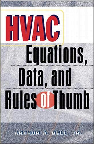 Stock image for HVAC Equations, Data and Rules of Thumb for sale by Better World Books