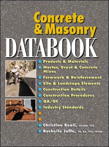 Concrete and Masonry Databook (Databook S) (9780071361545) by Beall, Christine; Jaffe, Rochelle