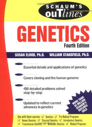 Imagen de archivo de Schaum's Outline of Genetics a la venta por Better World Books