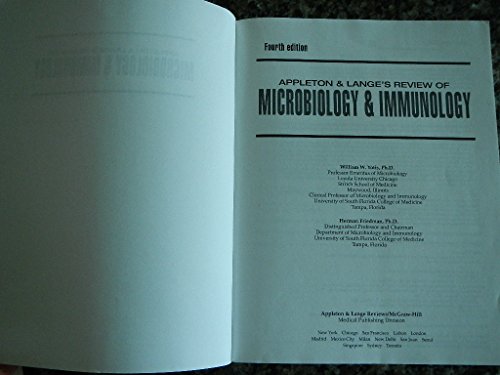 9780071362658: Appleton and Lange Review of Microbiology and Immunology