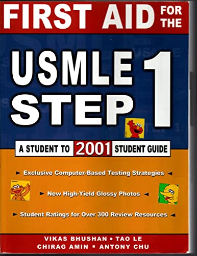 Imagen de archivo de First Aid for the USMLE Step 1 2001: Student to Student Guide a la venta por GF Books, Inc.