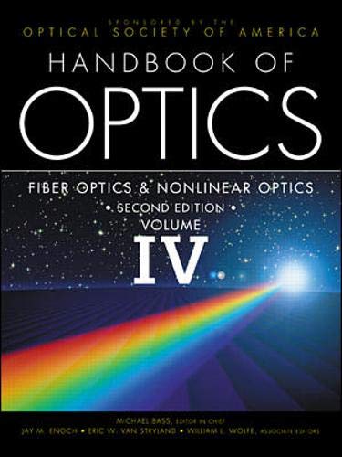 Imagen de archivo de Handbook of Optics, Volume IV a la venta por Byrd Books