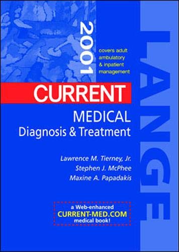 Imagen de archivo de Current Medical Diagnosis and Treatment 2001 a la venta por HPB-Red