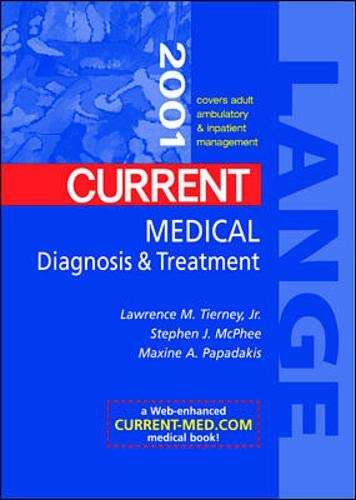 Stock image for Current Medical Diagnosis and Treatment 2001 for sale by HPB-Red