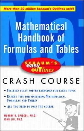 Beispielbild fr Schaum's Easy Outline of Mathematical Handbook of Formulas and Tables zum Verkauf von SecondSale