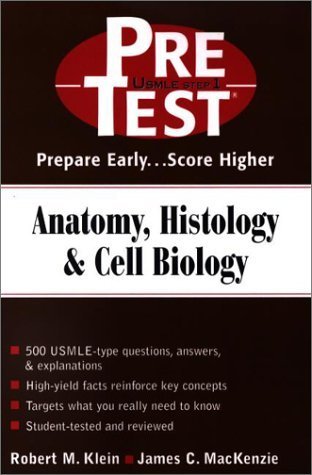 Beispielbild fr Anatomy, Histology & Cell Biology: PreTest Self-Assessment and Review zum Verkauf von Wonder Book
