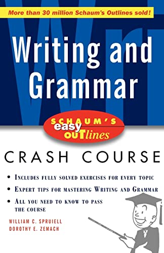 Stock image for Schaum's Easy Outline of Writing and Grammar for sale by Better World Books: West