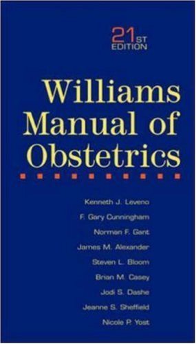 Imagen de archivo de Williams Manual of Obstetrics a la venta por Book Deals