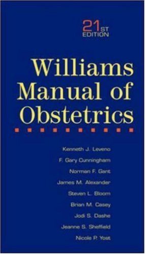 Stock image for Williams Manual of Obstetrics for sale by ThriftBooks-Dallas