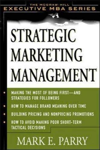 9780071372220: Strategic Marketing Management: A Means-End Approach