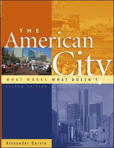 Beispielbild fr The American City : What Works, What Doesn't zum Verkauf von Better World Books