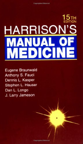 Stock image for Harrison's Manual of Medicine Braunwald, Eugene; Fauci, Anthony S.; Kasper, Dennis L.; Hauser, Kenneth; Longo, Dan L. and Jameson, J. Larry for sale by Aragon Books Canada