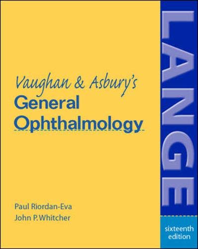 Imagen de archivo de Vaughan & Asbury's General Ophthalmology a la venta por HPB-Red