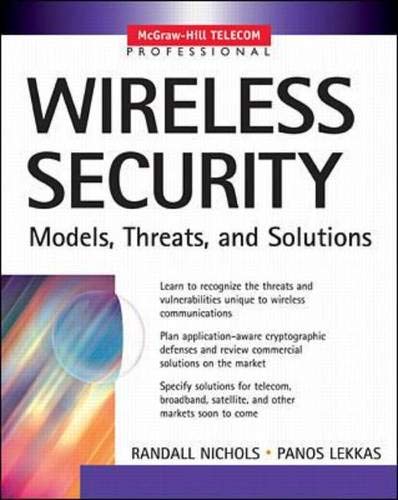 Stock image for Wireless Security: Models, Threats, and Solutions Wireless Security: Models, Threats, and Solutions (McGraw-Hill Telecom) for sale by medimops