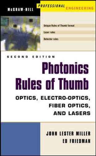 Beispielbild fr Photonics Rules of Thumb: Optics, Electro-Optics, Fiber Optics and Lasers zum Verkauf von ThriftBooks-Atlanta