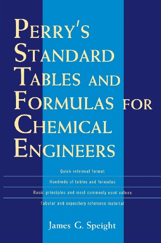 Stock image for Perry's Standard Tables and Formulae For Chemical Engineers for sale by HPB-Red