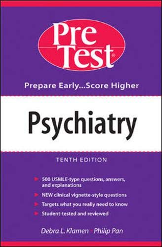 Beispielbild fr Psychiatry: PreTest Self-Assessment & Review (PreTest Series) zum Verkauf von Wonder Book