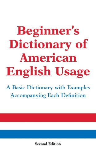 Stock image for Beginner's Dictionary of American English Usage, Second Edition for sale by Wonder Book