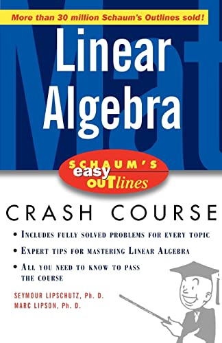 Immagine dell'editore per Schaum's Easy Outline of Linear Algebra venduto da ThriftBooks-Dallas