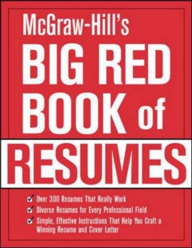 Beispielbild fr McGraw-Hill's Big Red Book of Resumes zum Verkauf von Better World Books