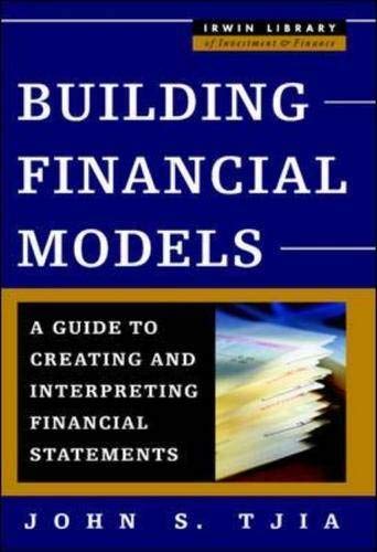 Imagen de archivo de Building Financial Models a la venta por Better World Books